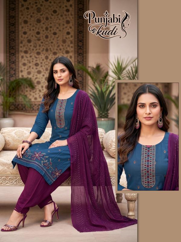 Desi kudi punjabi kudi 3pcs kurtis wholesale online in surat